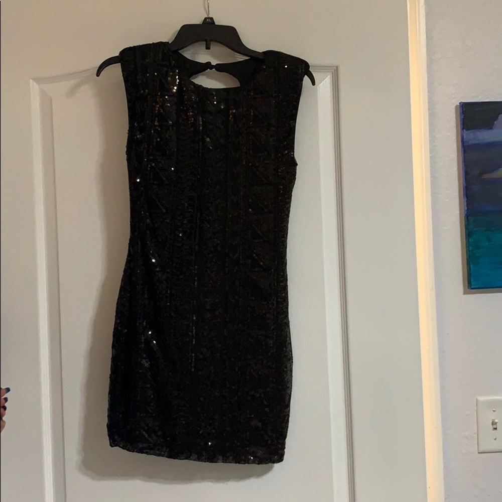 Black Sequins dress